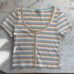 Urban Outfitters striped crop top